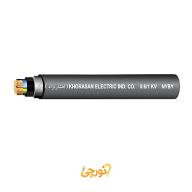کابل قدرت با عایق و روکش PVC وایرآرمور NYBY سایز 2 در 1.5 افشارنژاد خراسان